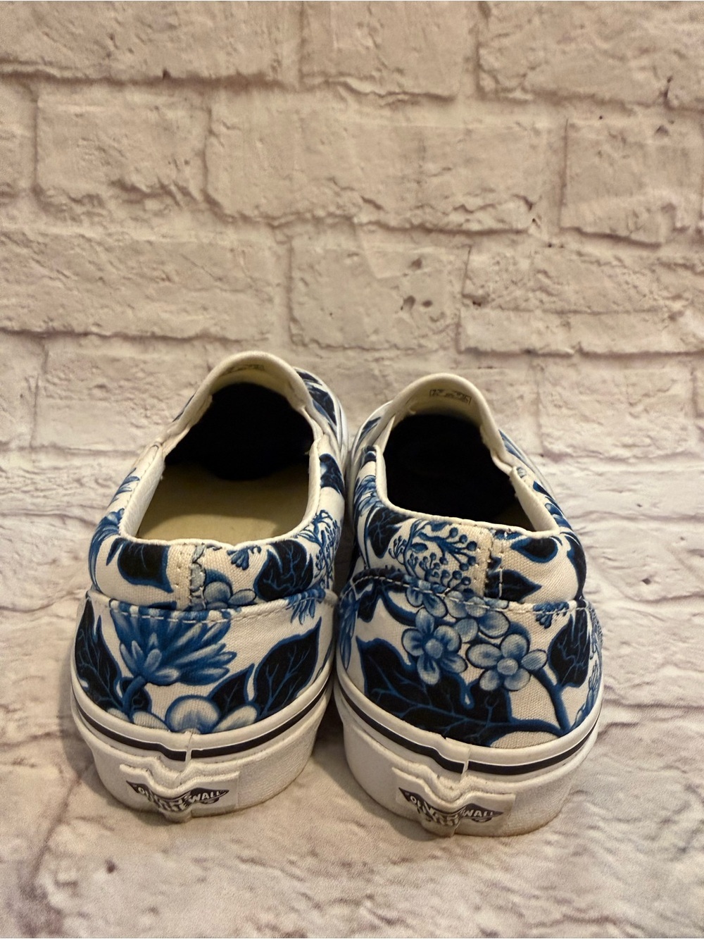 Vans Classic Slip-On 'Floral' - Blue - Low-top sneakers men’s 7.5 women’s 9 - Picture 4 of 8
